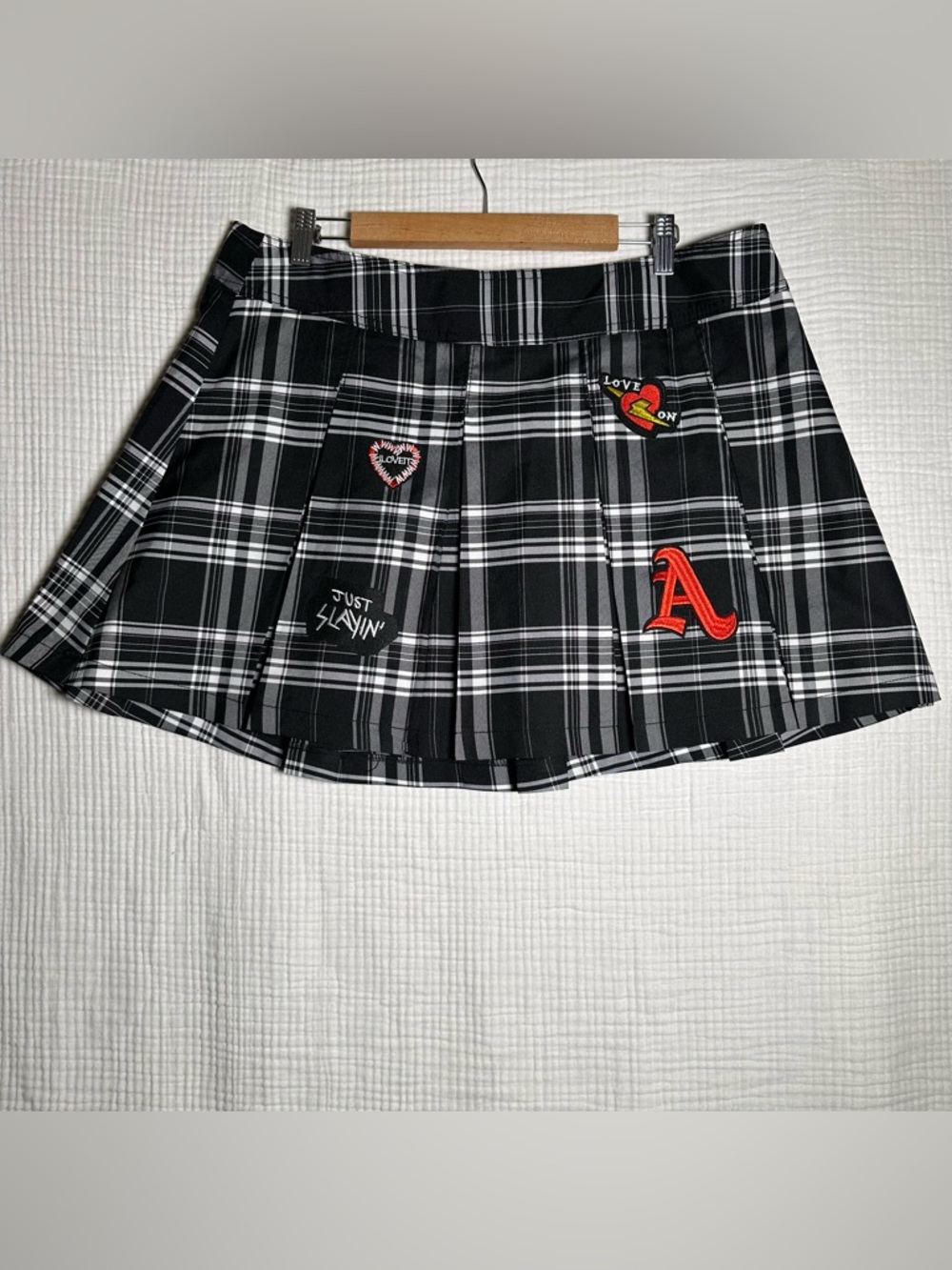 Mini Pleated Plaid Schoolgirl Skater SKIRT-XL-JR’s-Mall Goth Pop Punk Grungecore